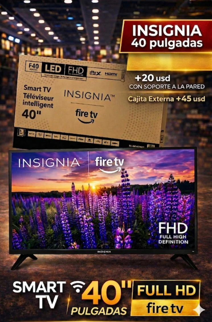 Smart TV INSIGNIA de 40"pulgadas NS40 FIRE TV's foto | Electrodomésticos 1ra Mano |  BizneCubano