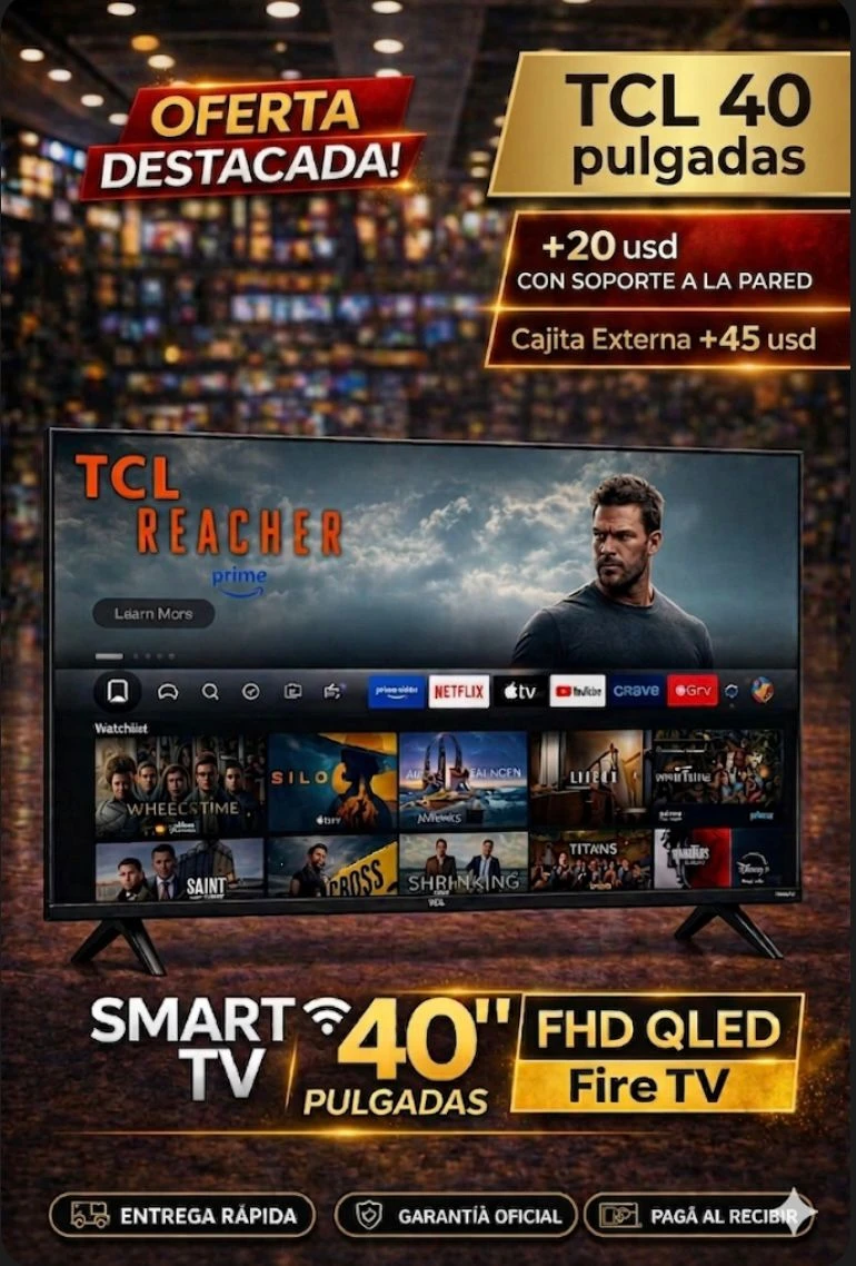 SMART TV TCL 40" QLED  Modelo. 40Q35F's foto | Electrodomésticos 1ra Mano |  BizneCubano